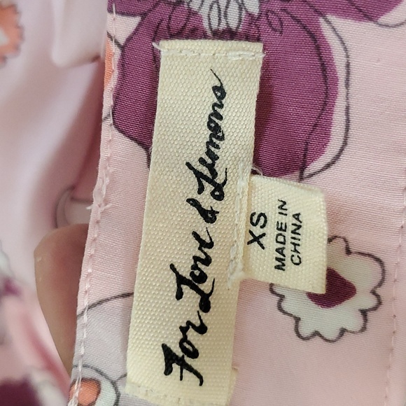 For Love & Lemons Magnolia Maxi Dress In 70’s Pink Floral Print Size XS Fits S - Picture 12 of 13